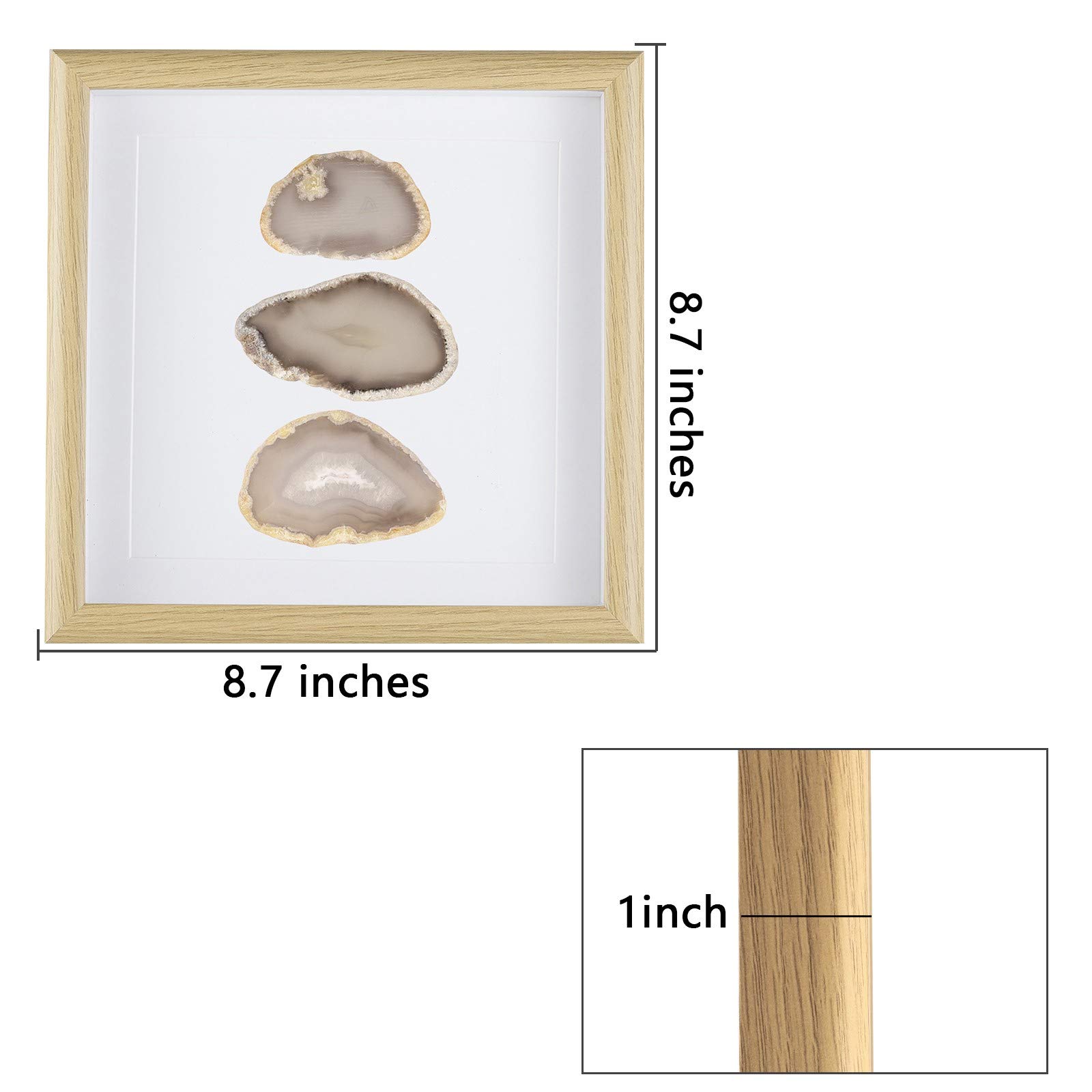 Amazon.com: Amogeeli Framed Geode Agate Slice Wall Art, Healing